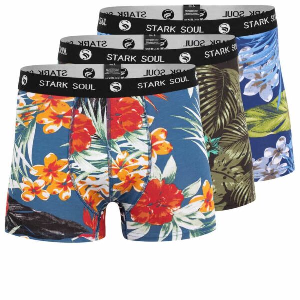 3 Par Underbukser med Aloha Design fra Stark Soul® - Bomuld