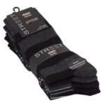 5 Par Herrestrømper i bomuld med striber 2105